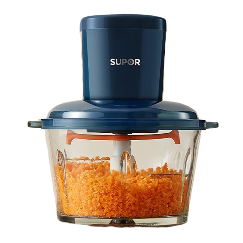 苏泊尔(SUPOR)绞肉机家用料理机宝宝婴儿辅食机迷你多功能电动搅拌机小型碎肉机JR52-U 深蓝色