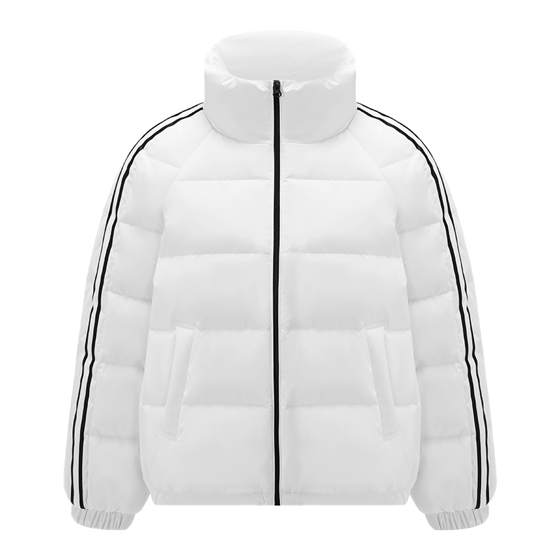 坦博尔2022年新款羽绒服女短款时尚泡芙保暖便携立领秋冬外套