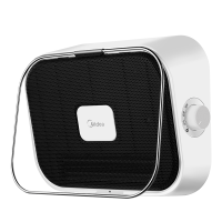 美的(Midea) 取暖器暖风机 HFY20Y 2000W PTC陶瓷发热体 整机IPX2级防水 家用取暖器
