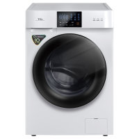 TCL 10公斤DD直驱V100变频滚筒洗衣机全自动洗烘一体 祛味空气洗 1.08洗净比 家用滚筒G100V100-HD