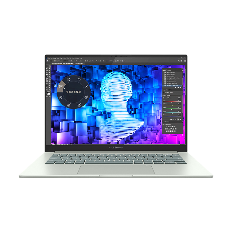 华硕灵耀X Fold 第12代英特尔酷睿i7 17.3英寸折叠触控屏高端商务轻薄笔记本电脑 (i7-1250U 16G 1TB 2.5K屏)