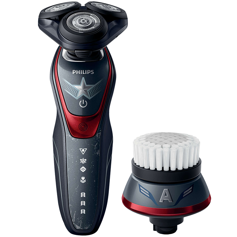 飞利浦(PHILIPS)男士电动剃须刀漫威系列钢铁侠刮胡刀多功能全身水洗 漫威英雄美队款-MVL5598/69