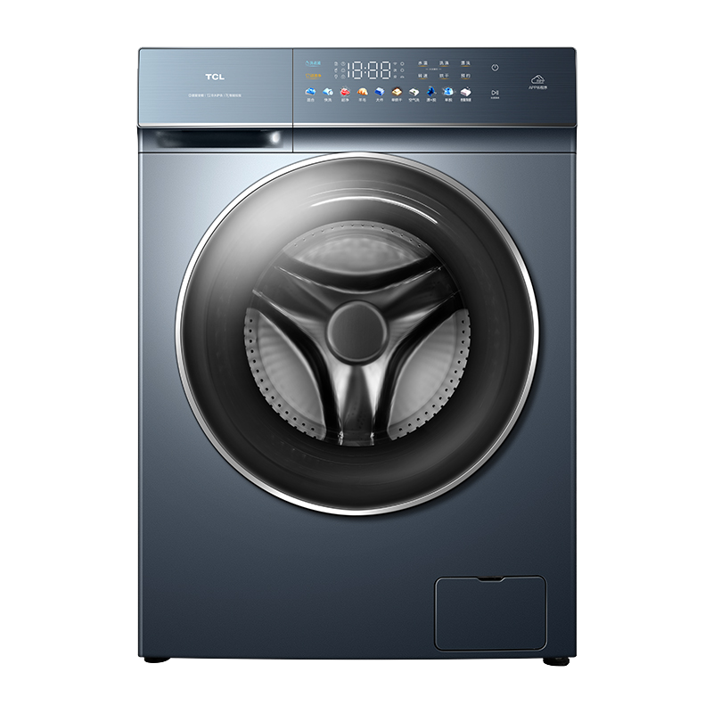 TCL 10公斤DD直驱T7变频滚筒洗衣机超薄彩屏智能投放全自动洗烘一体 558MM超薄可嵌入G100T7-HDI