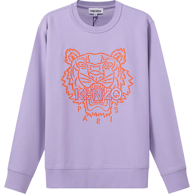 高田贤三 KENZO 女士棉质圆领长袖卫衣运动衫FC5 2SW824 4XF