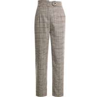 OUNIXUE欧昵雪 | [复古通勤格子烟管裤]时尚时尚直筒哈伦裤小众休闲裤女