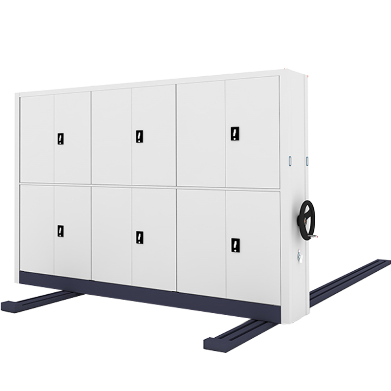 汉诺鑫威钢制档案架密集柜档案室密集架手摇式移动档案柜文件柜资料柜一列三组每立方单价