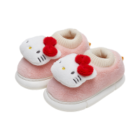 三丽鸥hellokitty儿童棉鞋加绒毛毛冬季优调男女童室内防滑可外穿