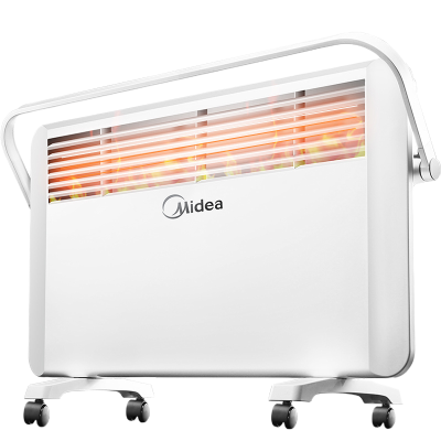 美的(Midea)取暖器对衡式欧式快热炉 NDK20-17DW 2000W 4级防水功能 倾倒断电 浴居两用取暖器