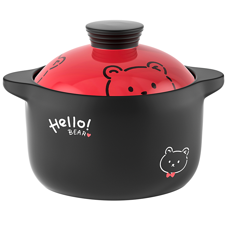 荣事达(Royalstar)砂锅4000ml养生陶瓷煲炖锅家用燃气耐高温煲仔饭沙锅干烧瓦汤煲可煎药RA182213*22