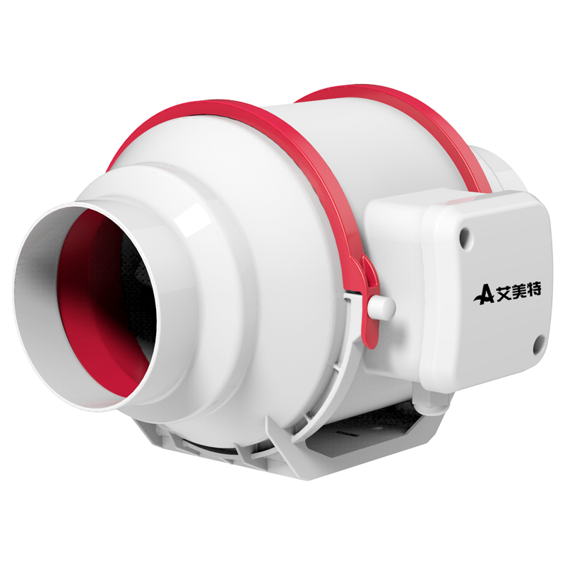 艾美特(Airmate)管道风机排气扇斜流增压厨房圆形家用油烟排风扇强力卫生间抽风换气扇墙壁 8寸 DPT20-85A[