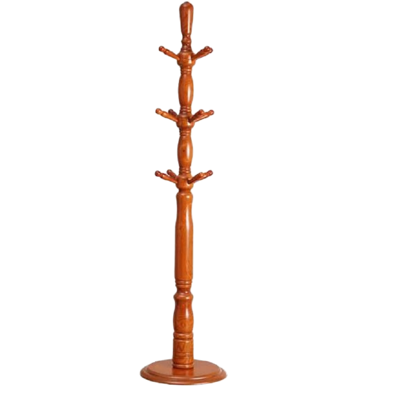 红叶YJ-034实木衣帽架落地卧室客厅衣服架