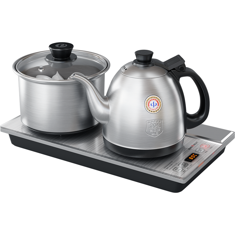 金灶 H-K9银色限量版 涌泉式底部上水自动加水续水电热水壶 茶具 自动上水壶电热水壶 全自动电茶炉 304不锈钢