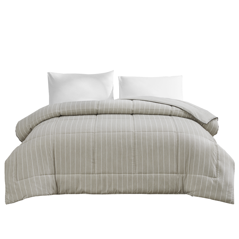 红豆家纺X丝语蚕丝被空调被四季被透气舒适春秋双人被HDB-2255 浅灰色 200*230cm