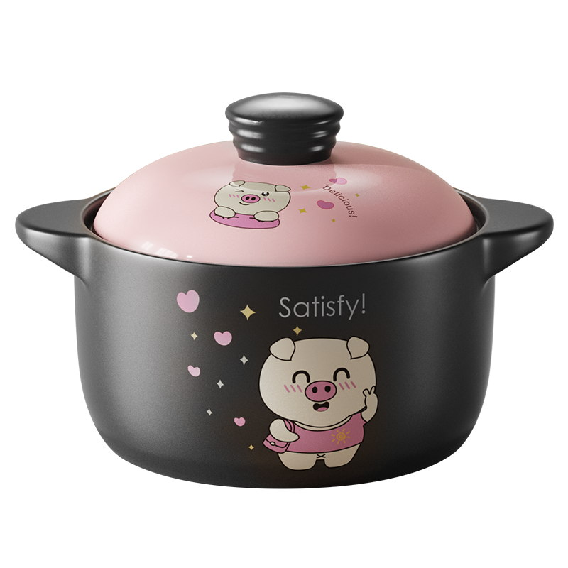 荣事达(Royalstar)砂锅炖锅3.8L家用陶瓷煲耐高温干烧不裂瓦煲汤锅燃气煤气灶煲仔饭沙锅RA182215