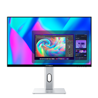 联合创新 INNOCN 27英寸4K显示器IPS全面屏 Type-C 90W无线投屏HDR400内置音箱 旋转升降 设计师电脑办公27P1U