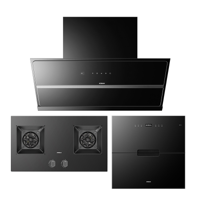 老板升级26m³3件套 油烟机灶具套餐 烟灶套装 厨电套装 消毒柜29A8CS+57B5X+XB710A