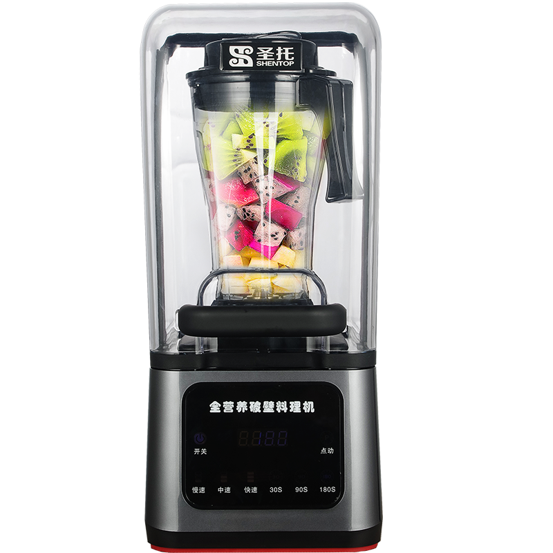 圣托(Shentop)触摸款破壁机带玻璃罩 多功能破壁料理机 DLB01