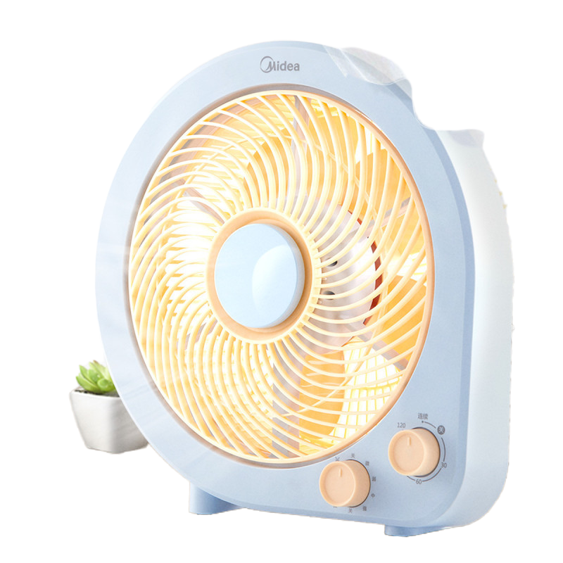 美的(Midea)办公室迷你小风扇学生宿舍节能定时转页扇五叶台式电风扇家用低噪 KYT25-21MP