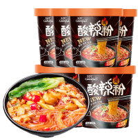 [领卷299-210]刻凡[酸辣粉105g/桶]网红重庆风味红薯粉速食米线解馋