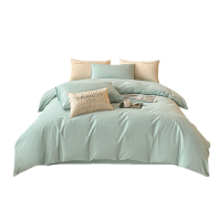 卡洛儿杜香加厚水洗磨毛四件套轻奢高级感被套罩床单床笠款北欧简约床上用品