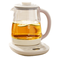 美的(Midea) 养生壶 煮茶器 烧水壶 煮茶壶 多段保温迷你玻璃花茶壶 智能恒温电热水壶1.5L MK-YS02-T