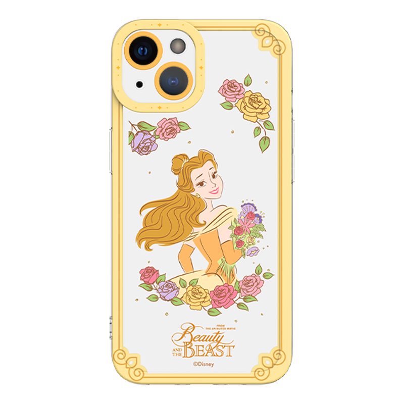 优加迪士尼适用苹果13手机壳iPhone12/13promax在逃公主白雪贝儿卡通可爱女生天使眼透明防摔软壳保护套