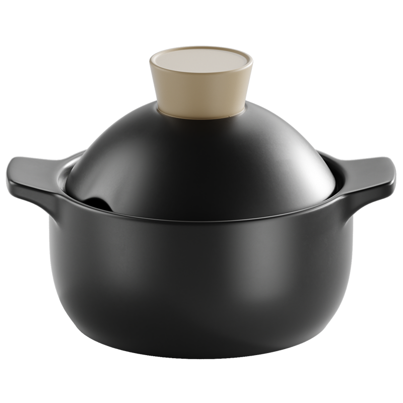 荣事达(Royalstar)砂锅炖锅家用3.6L陶瓷煲仔饭汤煲耐高温一盖多用沙锅瓦煲汤锅燃气明火适用RA182223