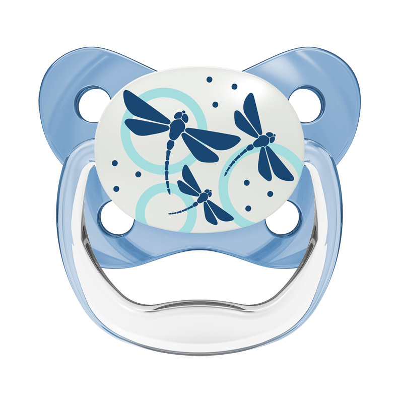 [原装进口]布朗博士 夜光舒睡安抚奶嘴 蓝色 6-18个月