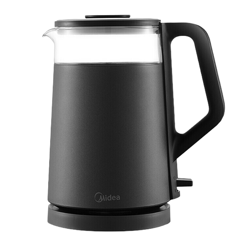 美的(Midea)烧水壶电热水壶家用玻璃开水壶自动断电304不锈钢电茶壶 MK-SH15D03