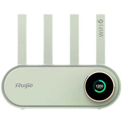 锐捷(Ruijie)无线路由器千兆双频3200M 大户型全屋WiFi6放大器穿墙王 儿童上网守护 mesh组网 星耀小白X30PRO 椰果奶白