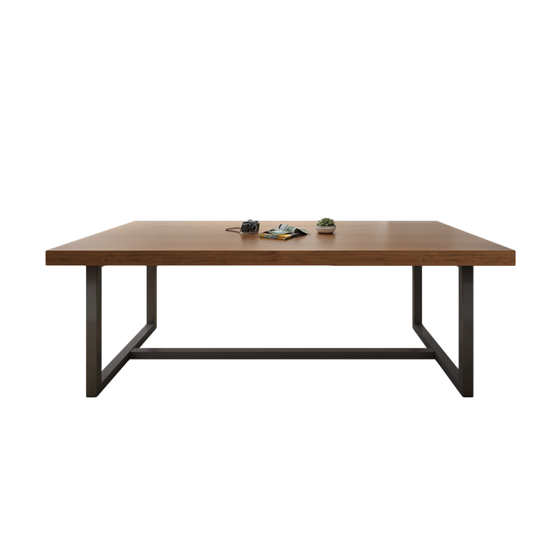 逐鹿中原现代简约木餐桌椅咖啡店长方形桌书桌办公桌CZHY0026会议桌2.4米单桌