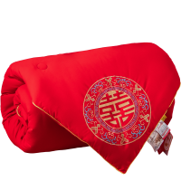 天作之合大红色婚庆子母被芯棉被子喜被