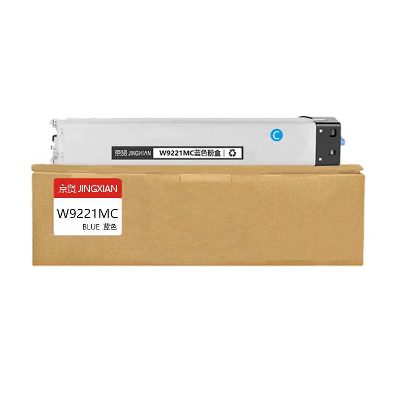 京贤W9221MC蓝色粉盒适用HP Color LaserJet Managed MFP E78223dn一支