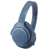 铁三角 SR30BT 便携头戴式无线蓝牙耳机 学生网课 游戏耳麦 HIFI耳机 音乐耳机 蓝色