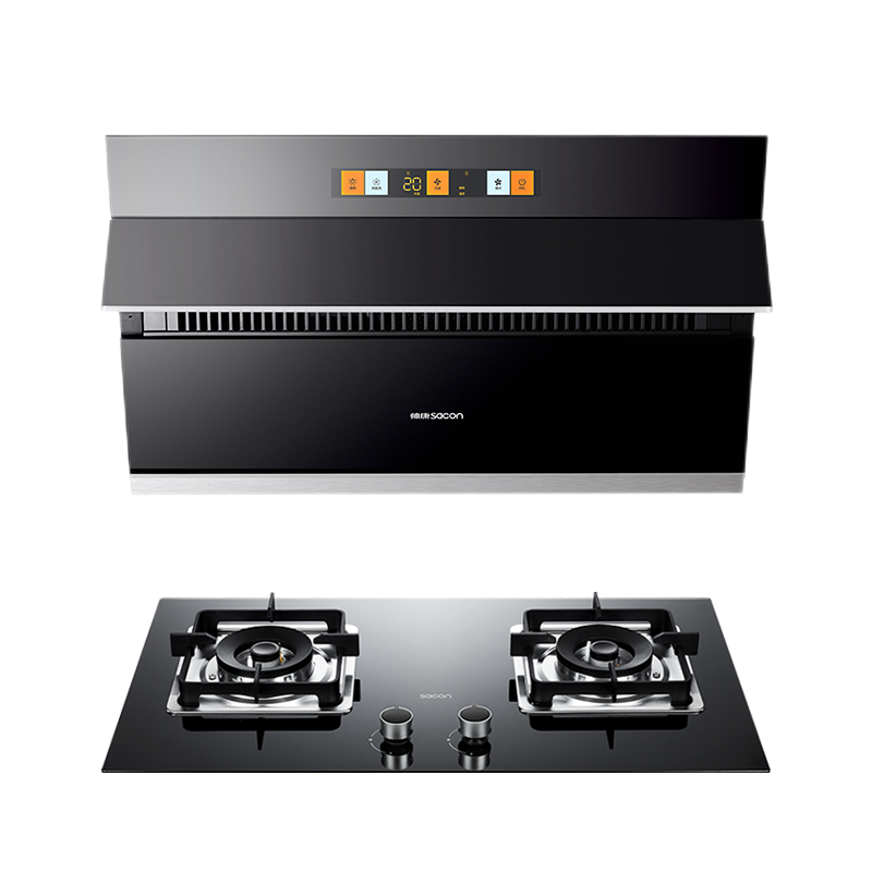 帅康(sacon)烟灶套餐侧吸式厨电套装烟灶两件套大吸力吸油烟机燃气灶煤气灶抽油烟机灶具套餐液化气C8616RY+71B
