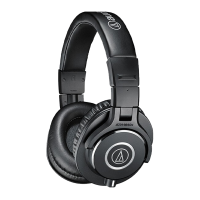 铁三角(Audio-technica) M40x 专业监听头戴式耳机 90度旋转式单耳监听 M40X