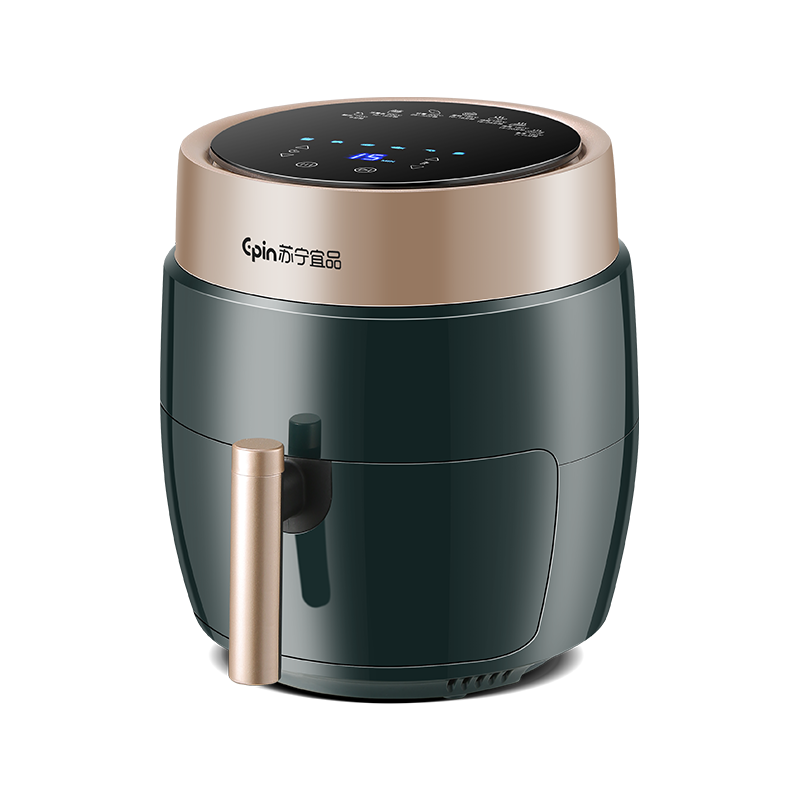 苏宁宜品家用空气炸锅新款特价大容量智能无油小多功能全自动电薯条机-4.5L电子触摸升级款