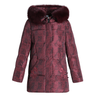 雪中飞冬季女款羽绒服加厚新款狐狸毛防风保暖中老年长款羽绒外套