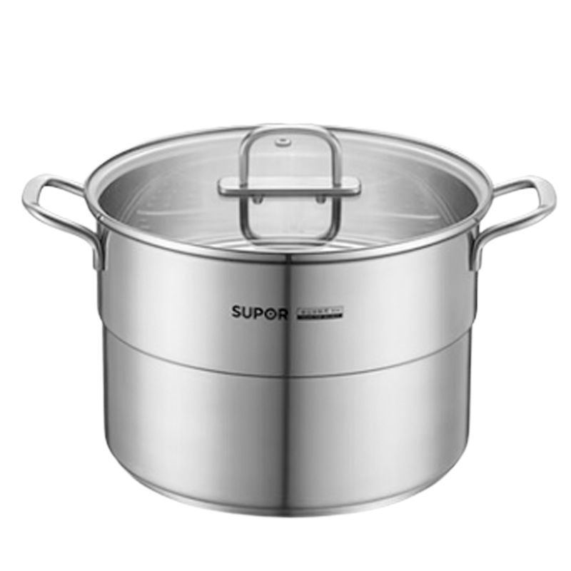 苏泊尔(SUPOR)汤锅辅食锅家用304不锈钢热牛奶锅小汤锅电磁炉燃气通用 20CM ST20WA1