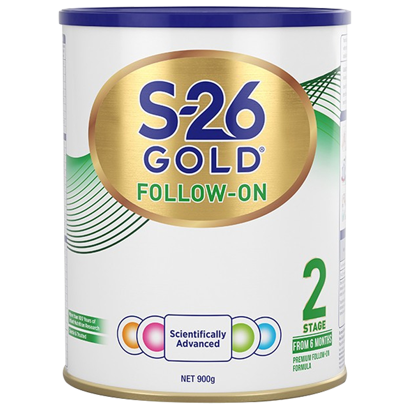 新效期25年以后 Wyeth惠氏S-26金装婴幼儿奶粉2段900g/罐装 S26进口婴幼儿二段奶粉 6-12个月