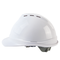 新越昌晖V型安全帽透气 ABS高强度工地工程建筑施工防砸抗冲击劳保头盔 安全帽 白色 XY-LF06