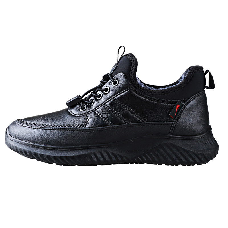 双星中老年健步鞋男款冬季防寒保暖休闲鞋加绒加厚女棉鞋