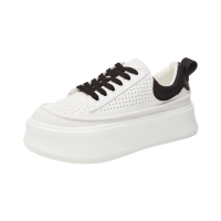 拉夏贝尔小白鞋女2022秋季新款百搭ins小众设计运动休闲厚底板鞋