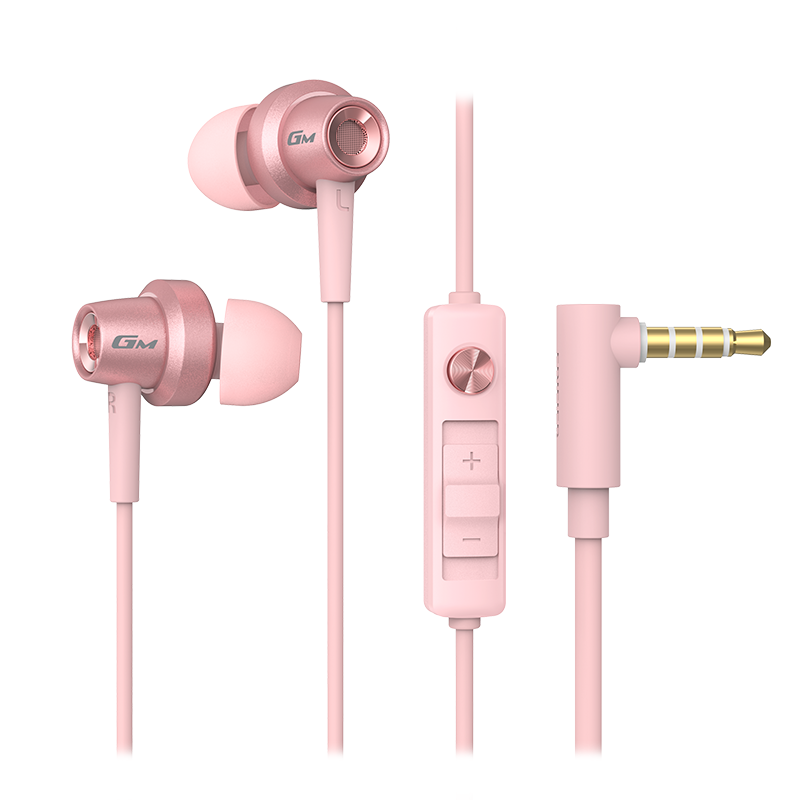 漫步者(EDIFIER) HECATE GM260有线游戏耳机入耳式降噪电竞吃鸡音乐耳麦电脑手机通用 铂晶粉