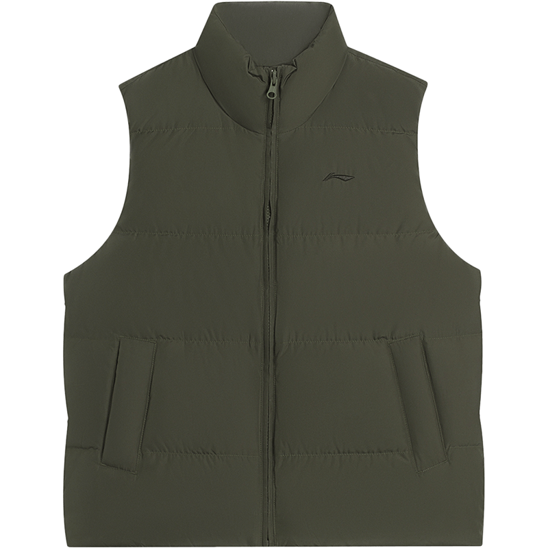 李宁童装羽绒马甲男女小大童2022新款篮球系列冬季立领鸭绒运动服