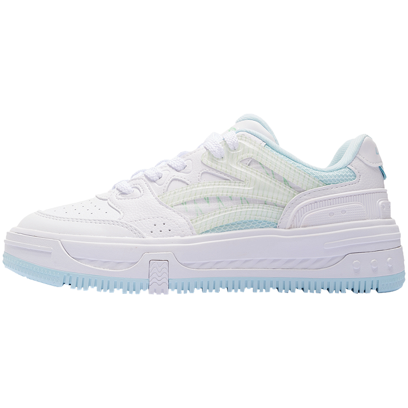 李宁板鞋女鞋浮游厚底小白鞋2022新款休闲鞋子轻便运动鞋女士