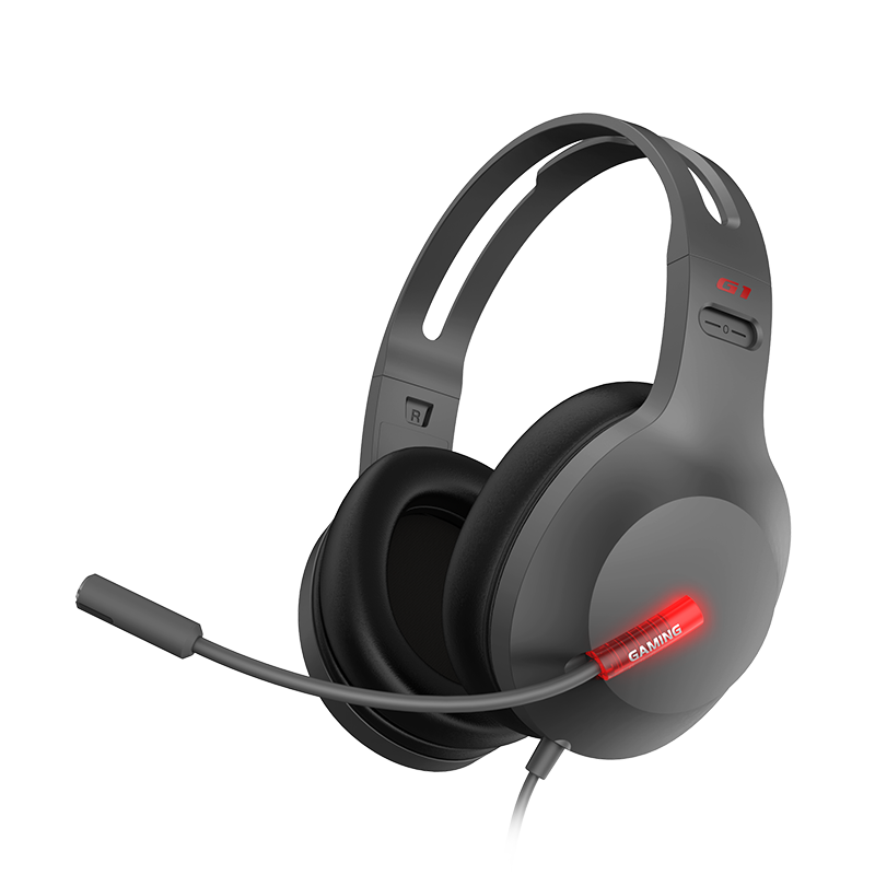 Edifier/漫步者 HECATE G1 标准版 游戏耳机电竞耳麦头戴式电脑耳机麦克风吃鸡耳机带线控 灰色