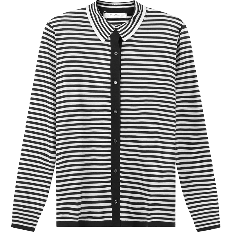 Max Mara 麦丝玛拉 女士绵羊毛薄款长袖针织开衫羊毛衫 13410421 VINCI