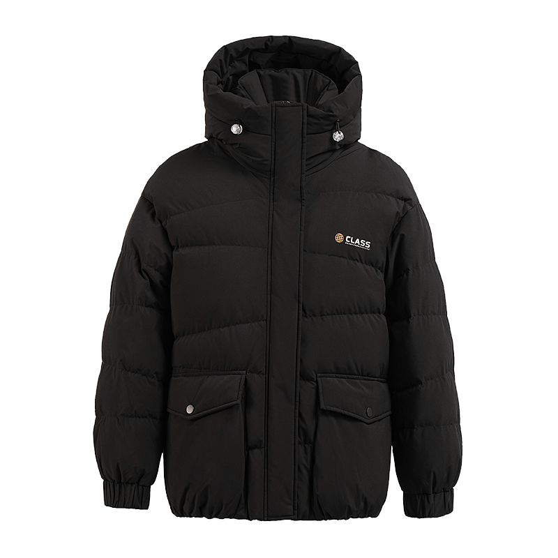 雪中飞新款连帽清新可爱糖果色宽松短款小个子羽绒服面包服冬季女