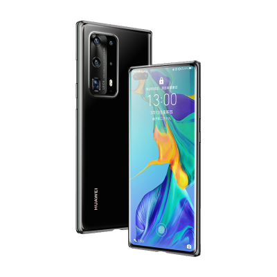 安美宝 华为p40pro手机壳双面玻璃p40自带镜头保护套磁吸金属边框全包防摔por5G版红女款超薄透明外壳潮男个性